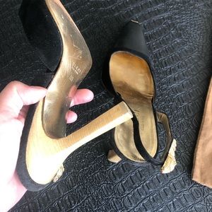 Gucci Shoe High Heel- Black Leather